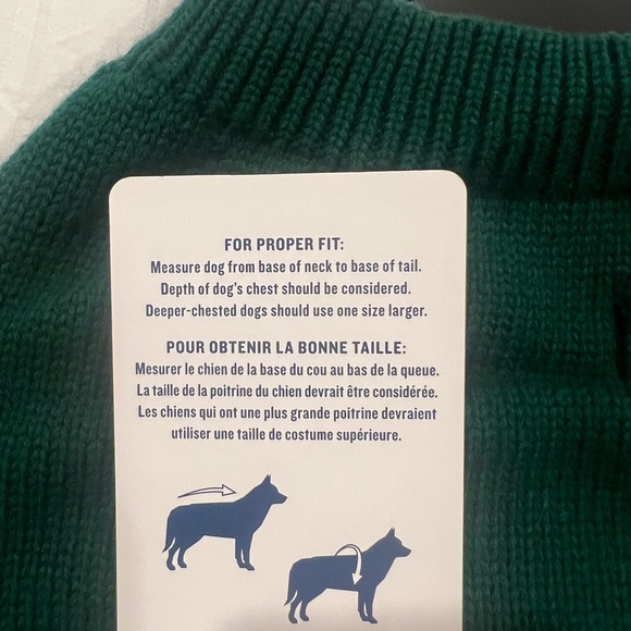 Tommy Bahama Festive Green Pet Sweater with Christmas Teddy Bear - Picture 7 of 11